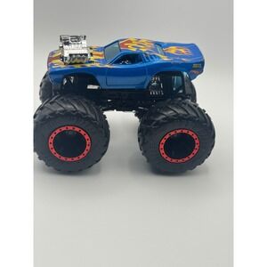 Mattel Hot Wheels Monster Trucks Crash Legends 2021 Rodger Dodger Blue‎ Flames